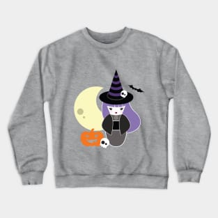 Halloween Witch Kokeshi Crewneck Sweatshirt